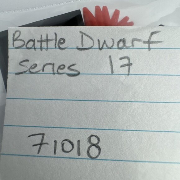 Lego Battle Dwarf Minifigure w Base 71018 Series 17 (lg5) - Picture 7 of 7